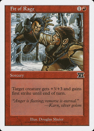 Fit of Rage [Classic Sixth Edition] | Exor Games Truro