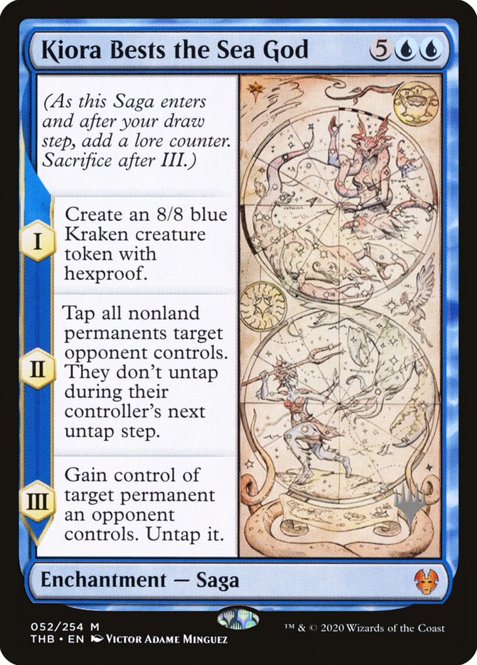 Kiora Bests the Sea God (Promo Pack) [Theros Beyond Death Promos] | Exor Games Truro