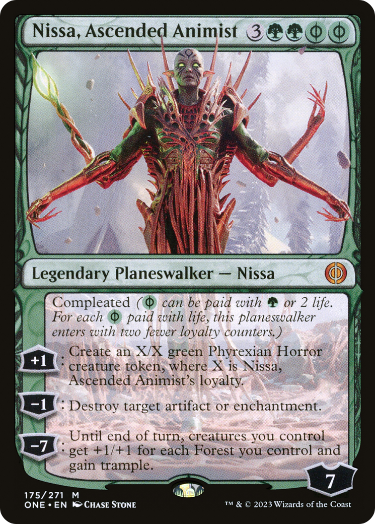 Nissa, Ascended Animist [Phyrexia: All Will Be One] | Exor Games Truro