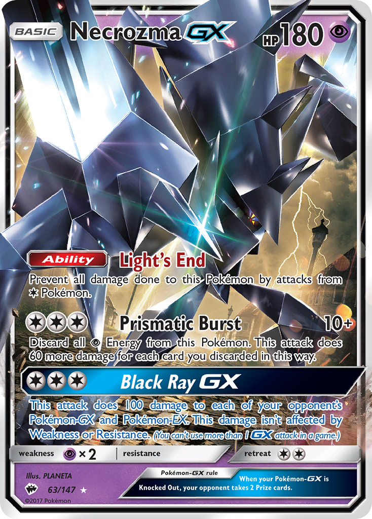 Necrozma GX (63/147) [Sun & Moon: Burning Shadows] | Exor Games Truro