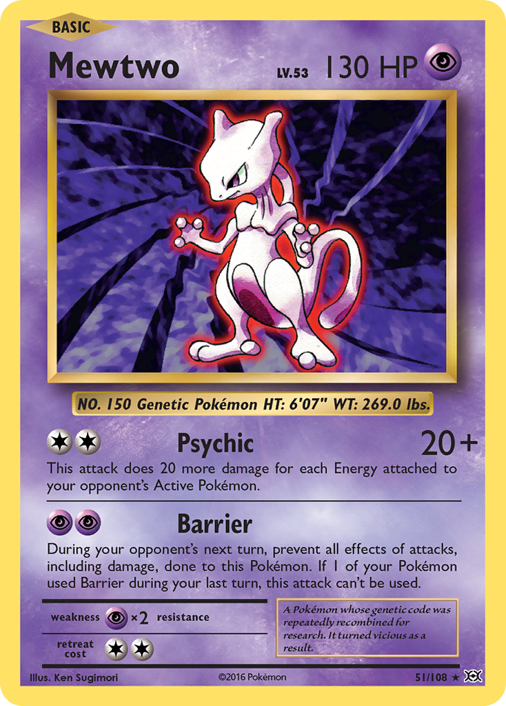 Mewtwo (51/108) [XY: Evolutions] | Exor Games Truro