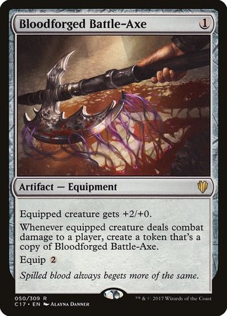 Bloodforged Battle-Axe [Commander 2017] | Exor Games Truro