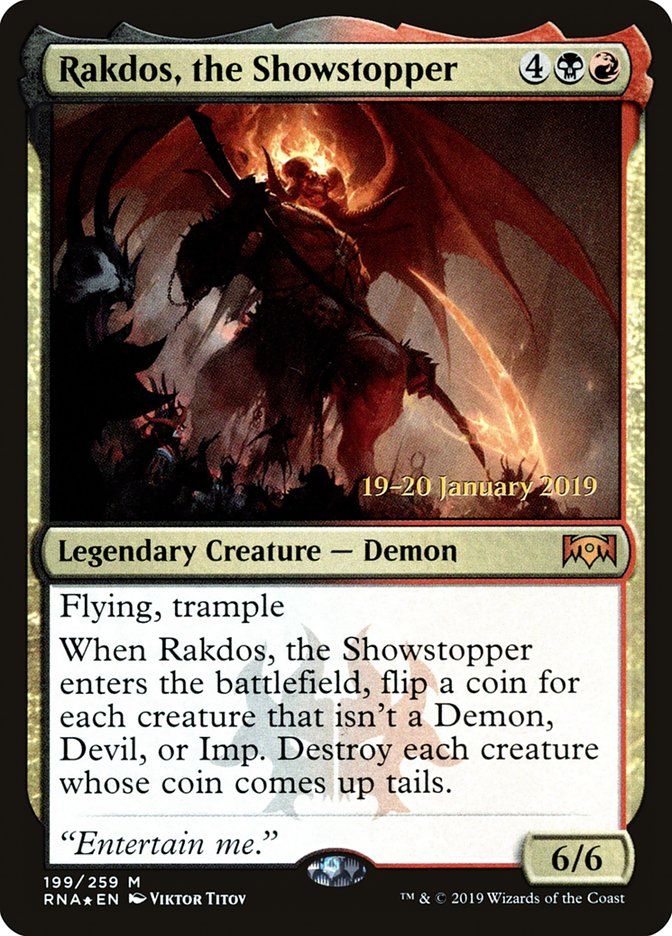 Rakdos, the Showstopper [Ravnica Allegiance Prerelease Promos] | Exor Games Truro