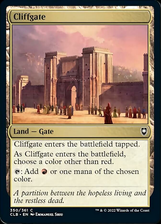 Cliffgate [Commander Legends: Battle for Baldur's Gate] | Exor Games Truro