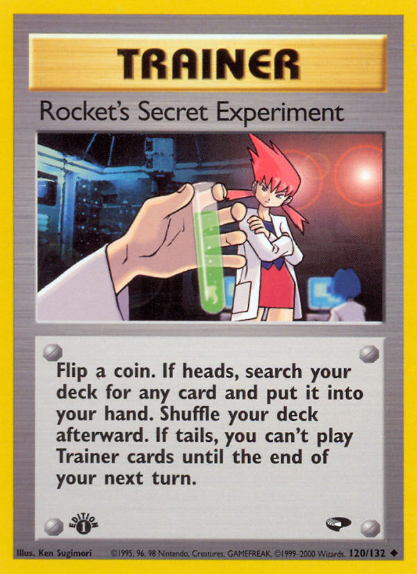 Rocket's Secret Experiment (120/132) [Gym Challenge 1st Edition] | Exor Games Truro