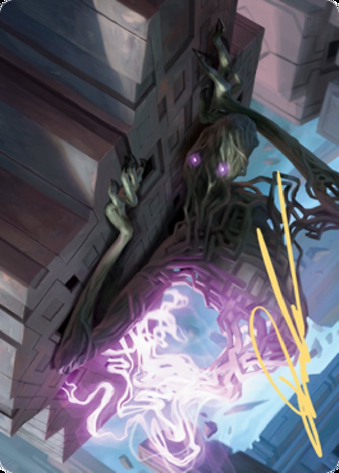 Skyclave Shade Art Card (Gold-Stamped Signature) [Zendikar Rising Art Series] | Exor Games Truro