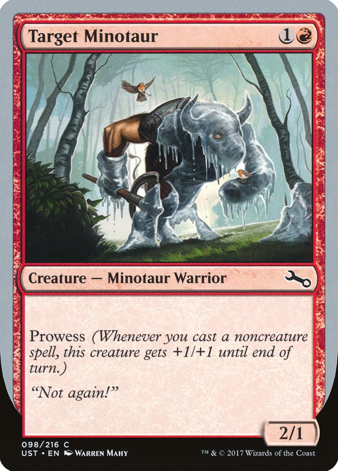 Target Minotaur (Ice Art) [Unstable] | Exor Games Truro