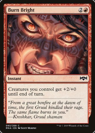 Burn Bright [Ravnica Allegiance] | Exor Games Truro