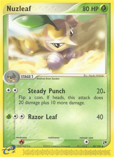 Nuzleaf (48/100) [EX: Sandstorm] | Exor Games Truro