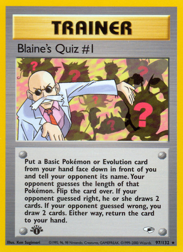 Blaine's Quiz #1 (97/132) [Gym Heroes 1st Edition] | Exor Games Truro