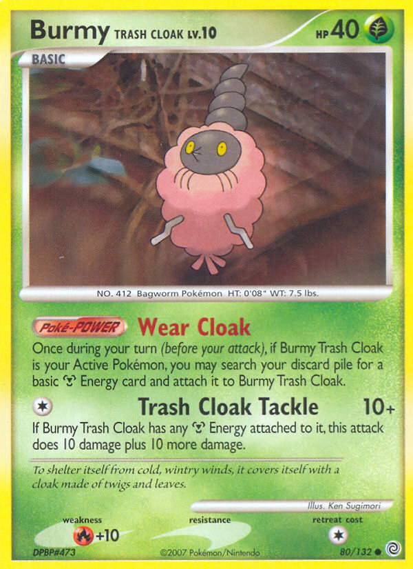 Burmy Trash Cloak (80/132) [Diamond & Pearl: Secret Wonders] | Exor Games Truro