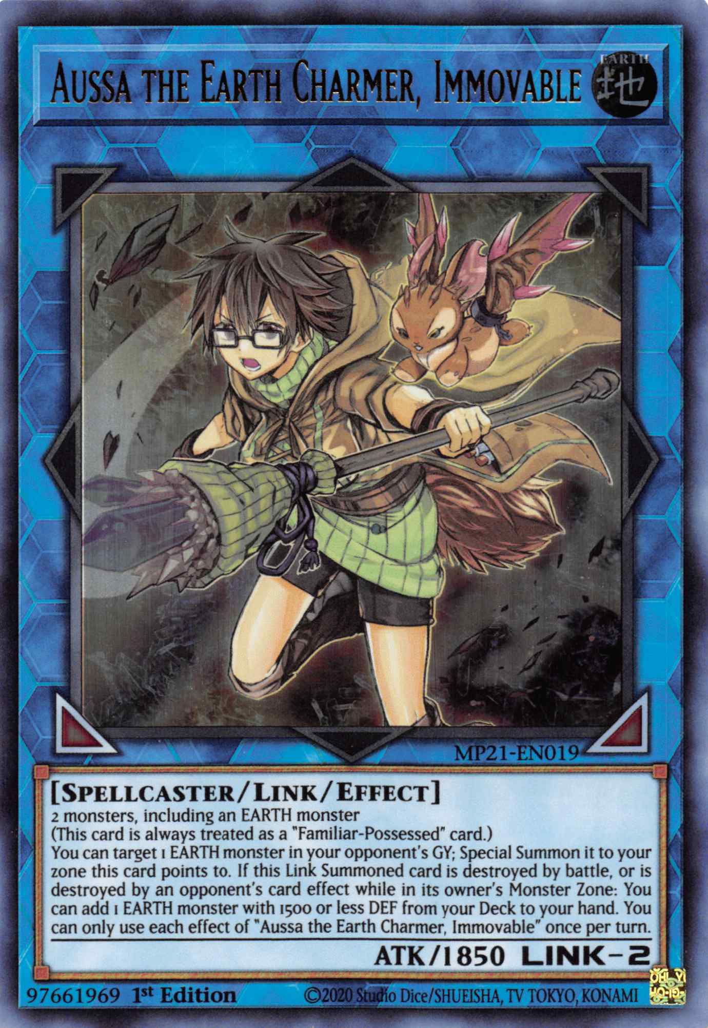 Aussa the Earth Charmer, Immovable [MP21-EN019] Ultra Rare | Exor Games Truro