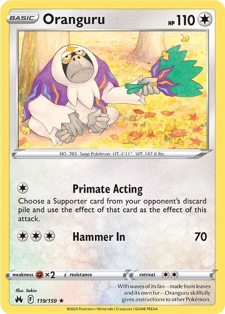 Oranguru (119/159) [Sword & Shield: Crown Zenith] | Exor Games Truro