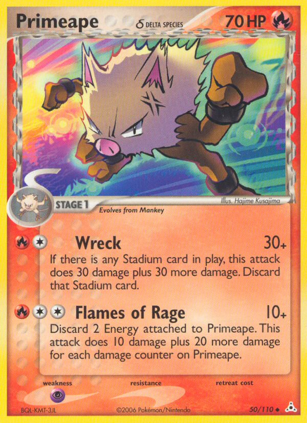 Primeape (50/110) (Delta Species) [EX: Holon Phantoms] | Exor Games Truro