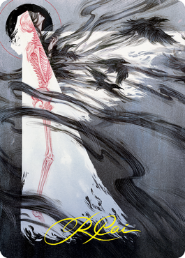 Tendrils of Agony Art Card (Gold-Stamped Signature) [Strixhaven: School of Mages Art Series] | Exor Games Truro