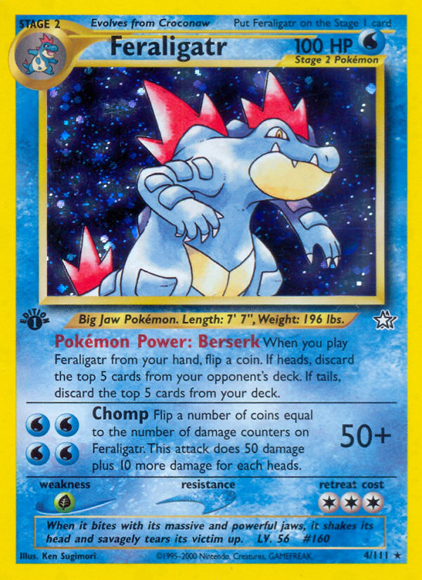 Feraligatr (4/111) [Neo Genesis 1st Edition] | Exor Games Truro