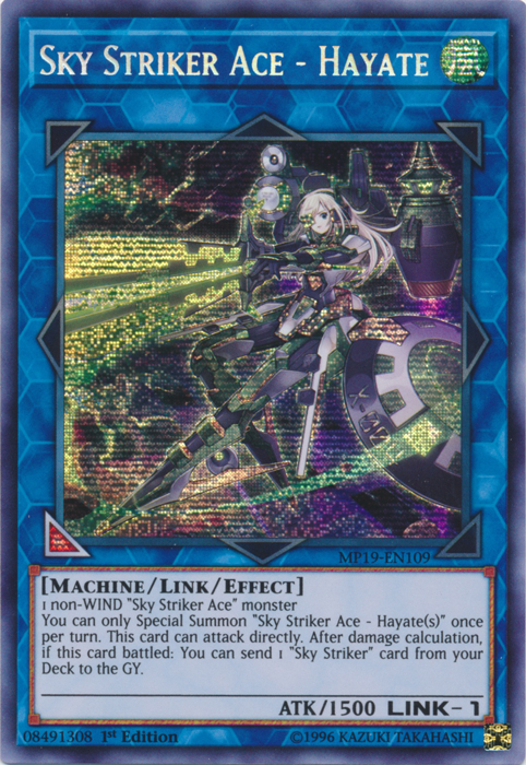 Sky Striker Ace - Hayate [MP19-EN109] Prismatic Secret Rare | Exor Games Truro