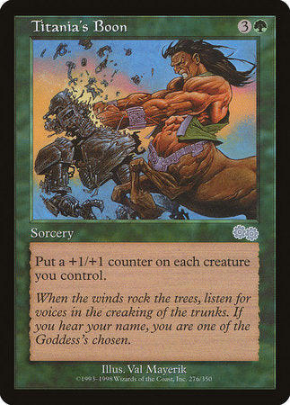 Titania's Boon [Urza's Saga] | Exor Games Truro