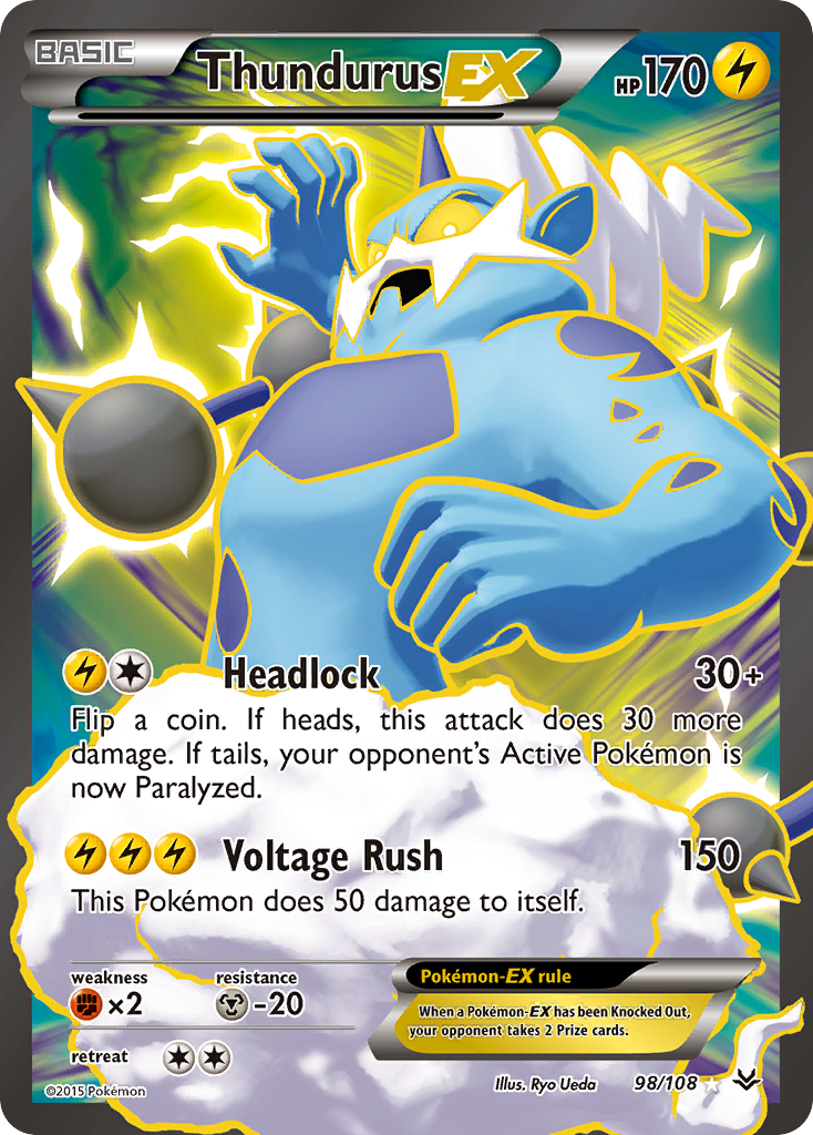 Thundurus EX (98/108) [XY: Roaring Skies] | Exor Games Truro