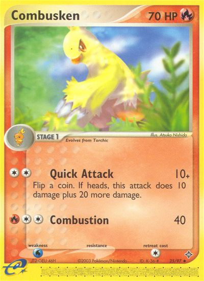 Combusken (25/97) [EX: Dragon] | Exor Games Truro