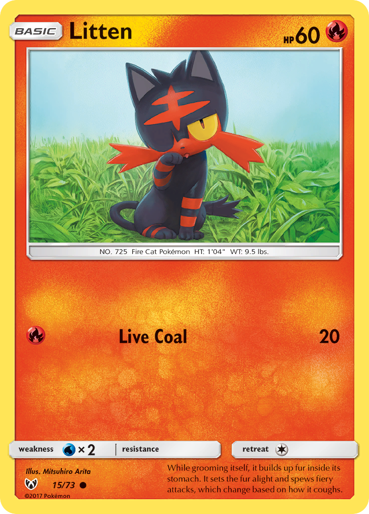 Litten (15/73) [Sun & Moon: Shining Legends] | Exor Games Truro