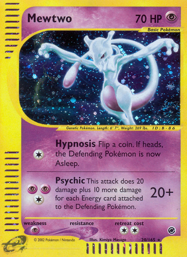 Mewtwo (20/165) [Expedition: Base Set] | Exor Games Truro