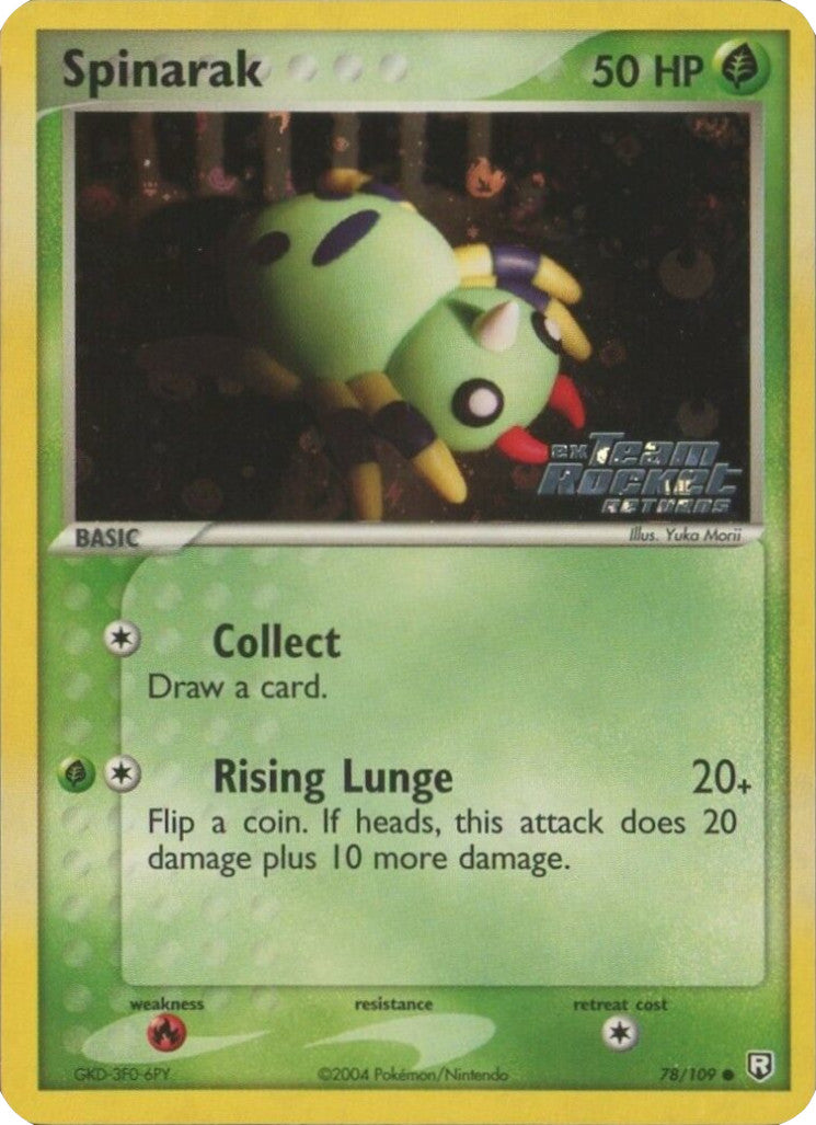 Spinarak (78/109) (Stamped) [EX: Team Rocket Returns] | Exor Games Truro
