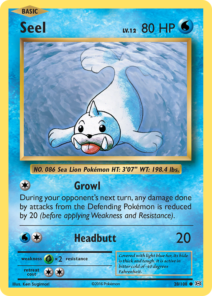 Seel (28/108) [XY: Evolutions] | Exor Games Truro