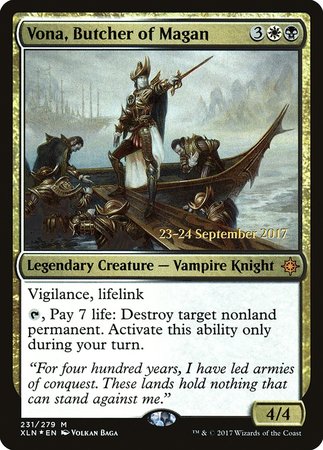 Vona, Butcher of Magan [Ixalan Promos] | Exor Games Truro