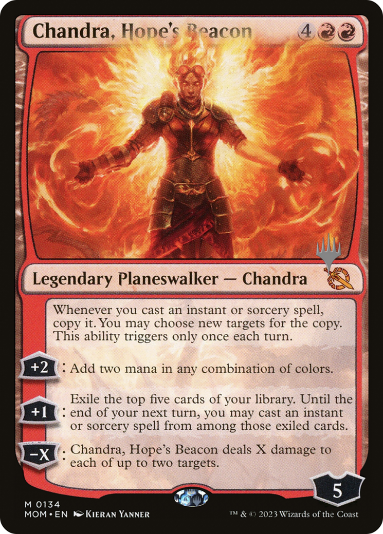 Chandra, Hope's Beacon (Promo Pack) [March of the Machine Promos] | Exor Games Truro
