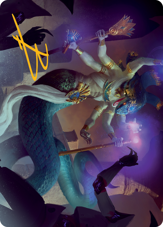 Imoti, Celebrant of Bounty Art Card (Gold-Stamped Signature) [March of the Machine Art Series] | Exor Games Truro