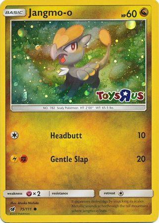 Jangmo o (75/111) (Toys R Us Promo) [Sun & Moon: Crimson Invasion] | Exor Games Truro