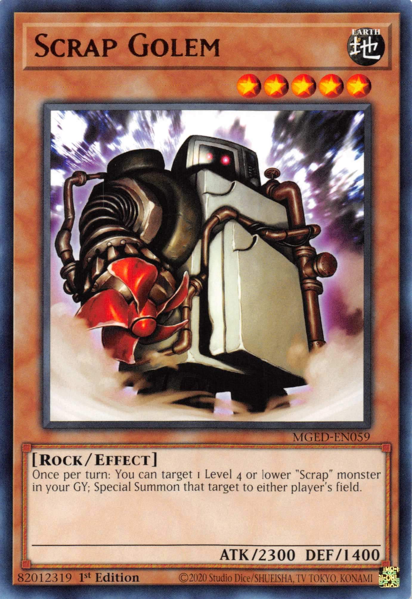 Scrap Golem [MGED-EN059] Rare | Exor Games Truro