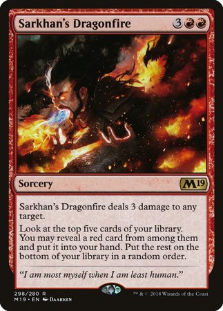 Sarkhan's Dragonfire [Core Set 2019] | Exor Games Truro