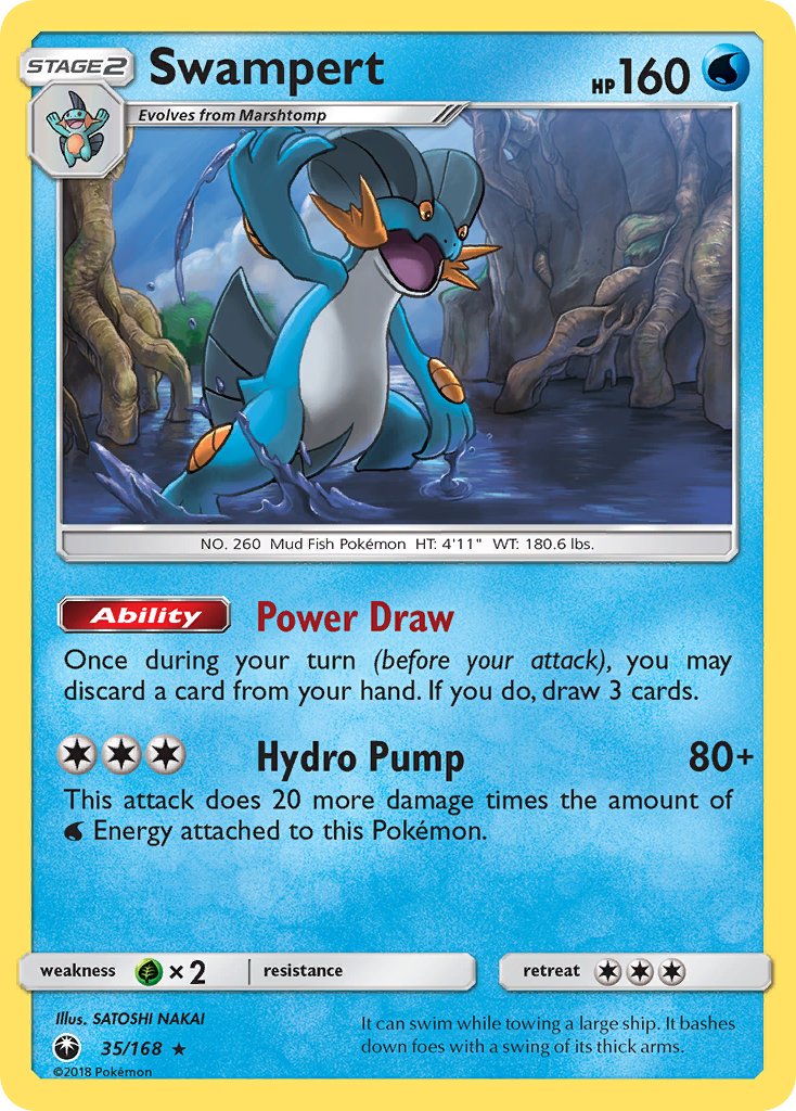 Swampert (35/168) (Theme Deck Exclusive) [Sun & Moon: Celestial Storm] | Exor Games Truro