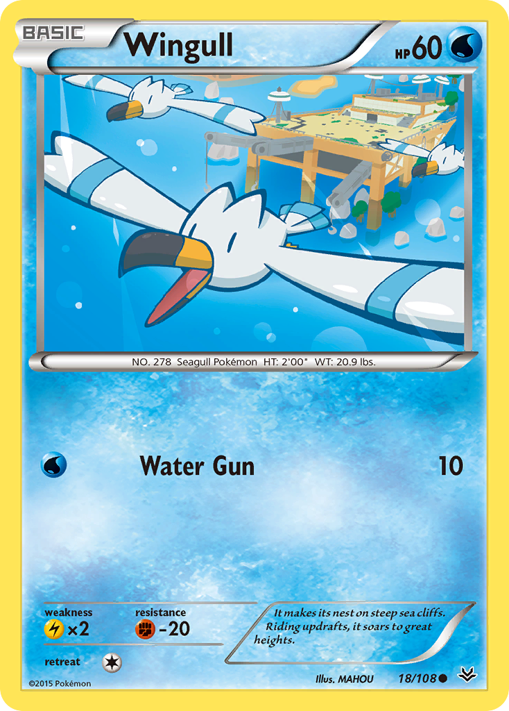 Wingull (18/108) [XY: Roaring Skies] | Exor Games Truro