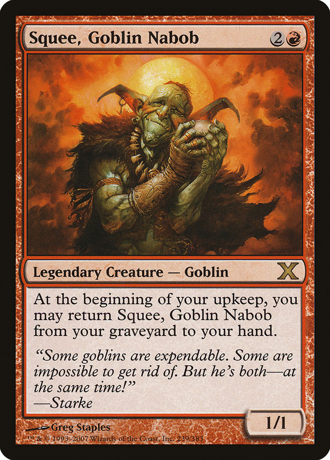 Squee, Goblin Nabob [Tenth Edition] | Exor Games Truro