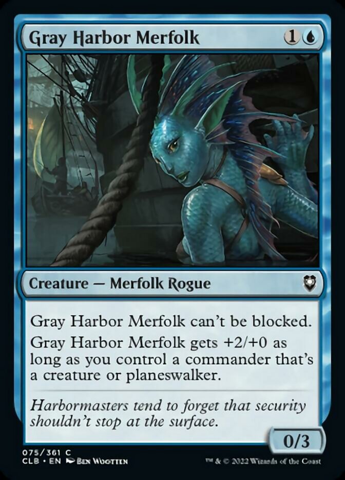 Gray Harbor Merfolk [Commander Legends: Battle for Baldur's Gate] | Exor Games Truro