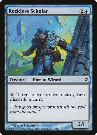 Reckless Scholar [Zendikar] | Exor Games Truro