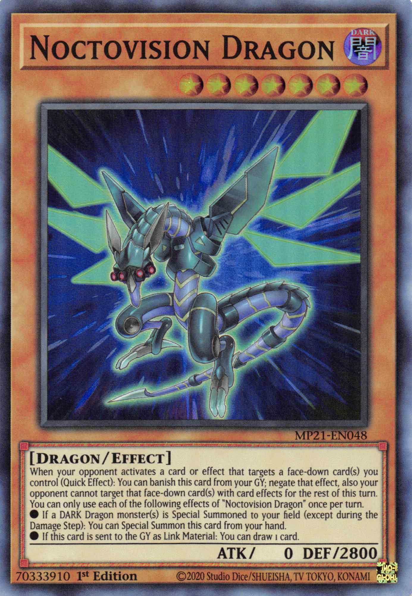 Noctovision Dragon [MP21-EN048] Super Rare | Exor Games Truro