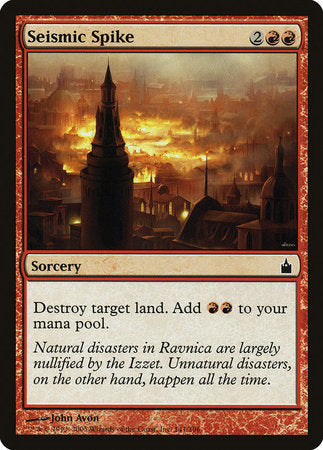 Seismic Spike [Ravnica: City of Guilds] | Exor Games Truro