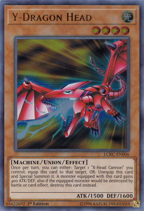 Y-Dragon Head [LCKC-EN006] Ultra Rare | Exor Games Truro