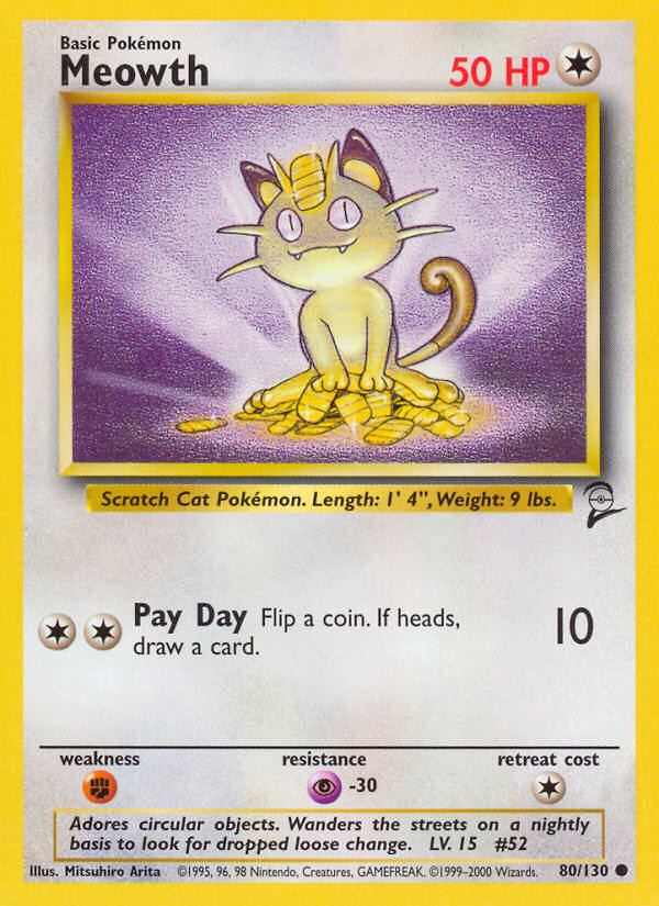 Meowth (80/130) [Base Set 2] | Exor Games Truro