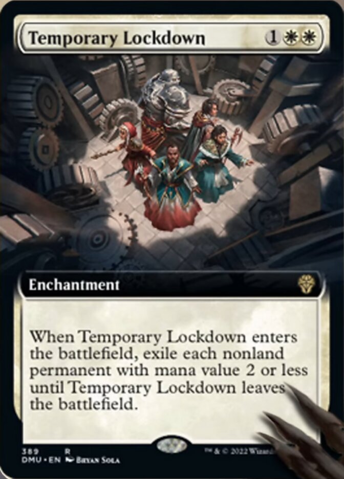 Temporary Lockdown (Extended Art) [Dominaria United] | Exor Games Truro