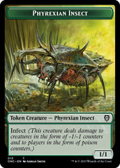 Phyrexian Wurm // Phyrexian Insect Double-Sided Token [Phyrexia: All Will Be One Commander Tokens] | Exor Games Truro