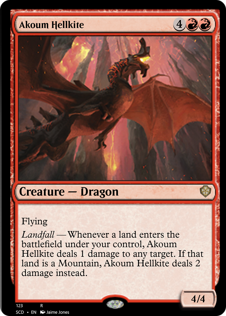 Akoum Hellkite [Starter Commander Decks] | Exor Games Truro