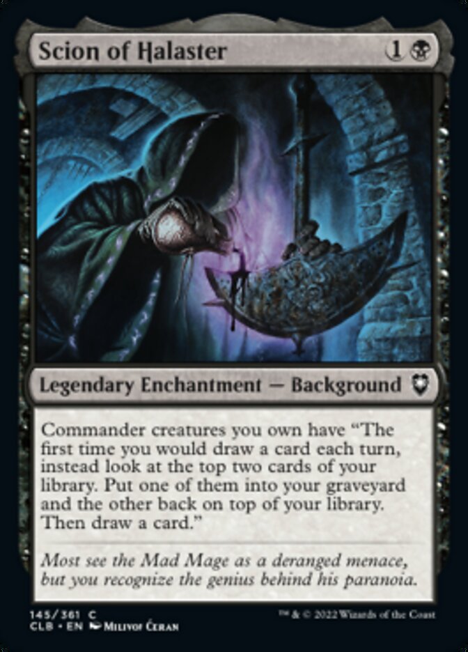 Scion of Halaster [Commander Legends: Battle for Baldur's Gate] | Exor Games Truro