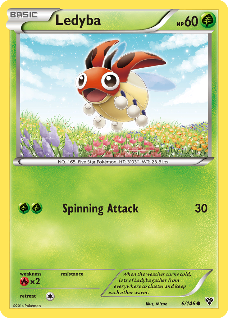 Ledyba (6/146) [XY: Base Set] | Exor Games Truro