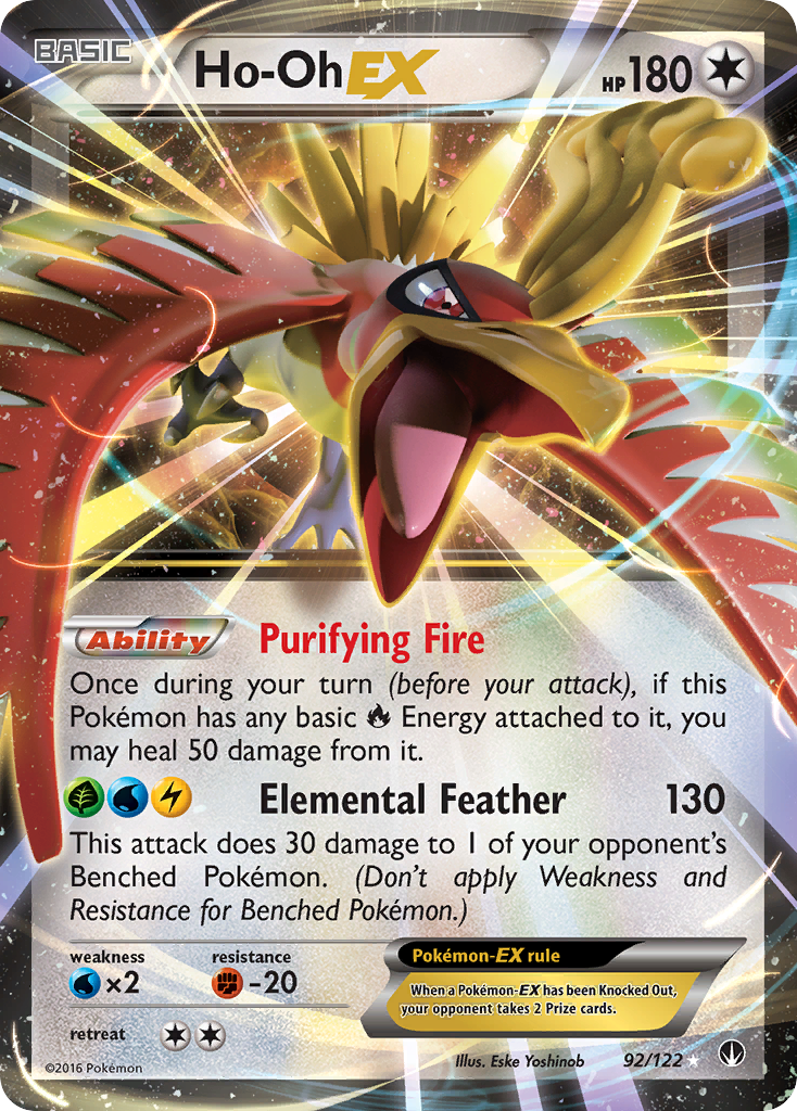 Ho-Oh EX (92/122) [XY: BREAKpoint] | Exor Games Truro