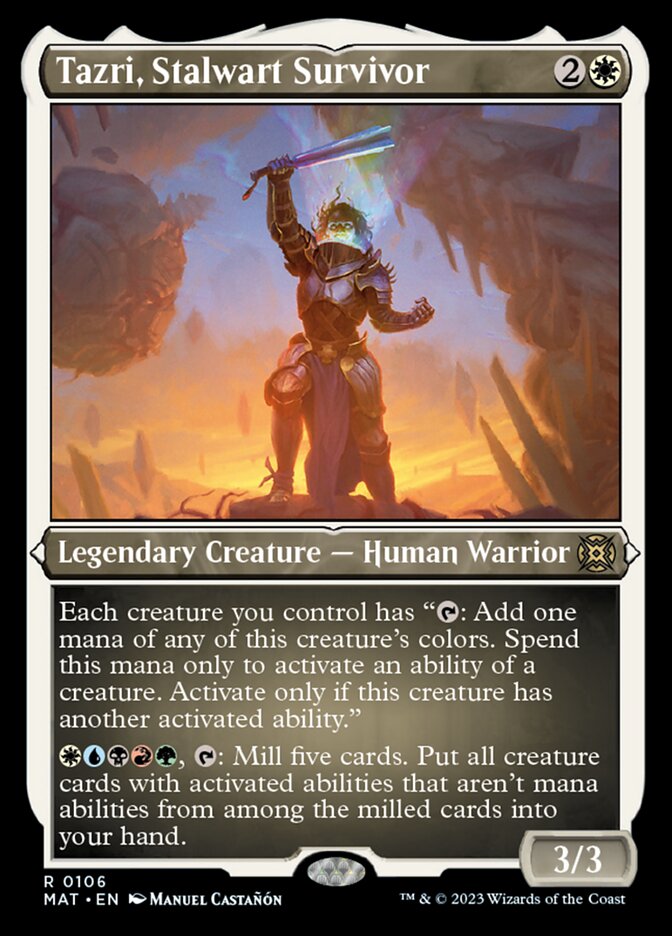 Tazri, Stalwart Survivor (Foil Etched) [March of the Machine: The Aftermath] | Exor Games Truro